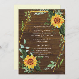 Rustic BOHO Sunflower Greenery Wedding