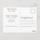 Rustic Boho Sunflower Rozen Wedding Save the Date Briefkaart (Achterkant)