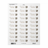 Rustic Boho teddy beer Boy baby shower Etiket (Full Sheet)