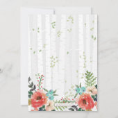 Rustic Boho Teepee Genderneutraal Baby shower Kaart (Achterkant)