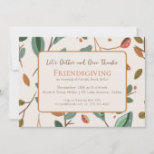 Rustic Boho Thanksgiving Friendsgiving Kaart (Voorkant)