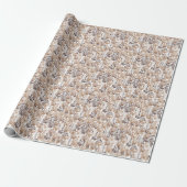 Rustic Boho Thorn & Thistle All Occasion Gift Cadeaupapier (Uitgerold)