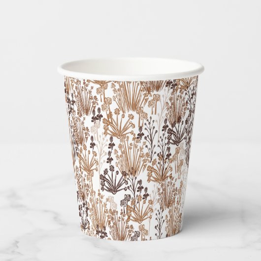 Rustic Boho Thorn & Thistle Outdoorsy Papieren Bekers (Achterkant)