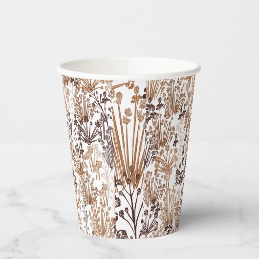 Rustic Boho Thorn & Thistle Outdoorsy Papieren Bekers (Links)