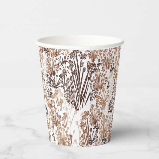 Rustic Boho Thorn & Thistle Outdoorsy Papieren Bekers (Rechts)