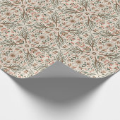 Rustic Boho Tribal Earth Tones Geometrisch patroon Cadeaupapier (Hoek)