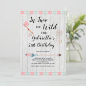 Rustic Boho Tribal in twee weken op de tweede gebo Kaart (Staand voorkant)