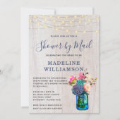 Rustic Boho Vrijgezellenfeest van Mail Mason Jar L Kaart (Voorkant)