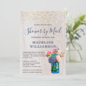 Rustic Boho Vrijgezellenfeest van Mail Mason Jar L Kaart (Staand voorkant)