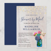 Rustic Boho Vrijgezellenfeest van Mail Mason Jar L Kaart (Voorkant / Achterkant)