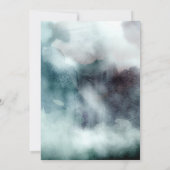 Rustic Boho Waterverf Floral Moon Baby shower Kaart (Achterkant)