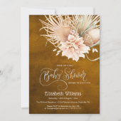 Rustic Boho Waterverf Pampass Grass Kaart (Voorkant)