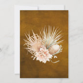 Rustic Boho Waterverf Pampass Grass Kaart (Achterkant)