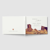 Rustic Boho Waterverf Woestijnlandschap Gastenboek (Volledig)