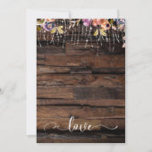 Rustic Boho We zijn alleen getrouwd. Kaart (Achterkant)