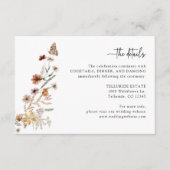 Rustic Boho Wedding Details Informatiekaartje (Voorkant)