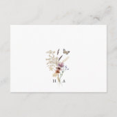 Rustic Boho Wedding Details Informatiekaartje (Achterkant)