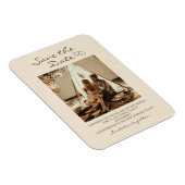 Rustic Boho Wedding Hearts Magneet (Rechterzijde)