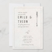 Rustic Boho Wedding ID1109 Kaart (Voorkant)