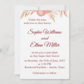 Rustic Boho Wedding Invitation Kaart (Voorkant)