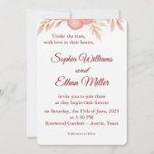 Rustic Boho Wedding Invitation Kaart (Voorkant)