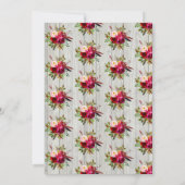 Rustic Boho Wedding Invitation met hertengeweien Kaart (Achterkant)