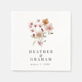 Rustic Boho Wedding Napkins Servet (Voorkant)