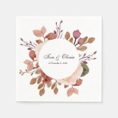Rustic Boho Wedding Napkins Servet (Voorkant)