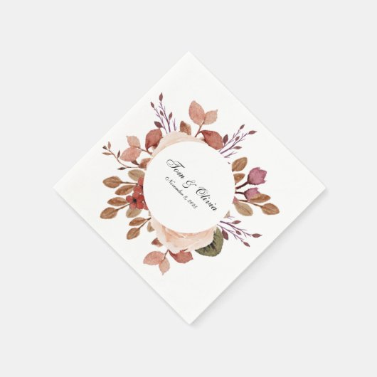 Rustic Boho Wedding Napkins Servet (Hoek)