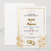 Rustic Boho Wedding Nodig Sjabloon uit Kaart (Voorkant / Achterkant)