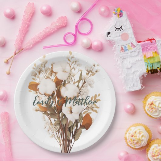 Rustic Boho Wedding Papieren Bordje (Feest)