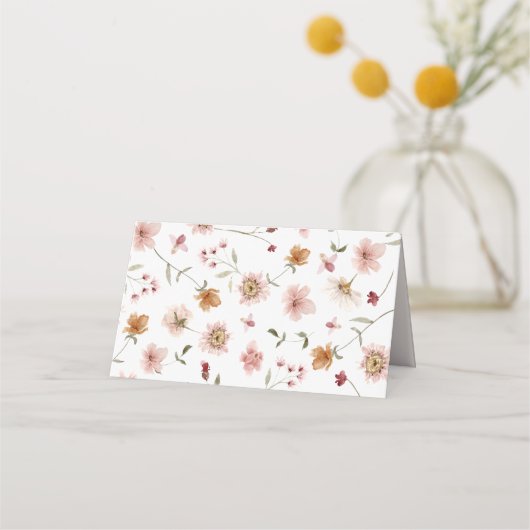 Rustic Boho Wedding Place Card Plaatskaartje (Achterkant)