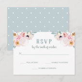 Rustic Boho Wedding Reactie RSVP Kaartje (Voorkant / Achterkant)