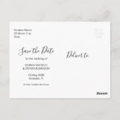 Rustic Boho Wedding with Neutral and Golden Floral Briefkaart (Achterkant)