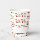 Rustic Boho Westerne Cowboy Kleding Baby shower Papieren Bekers (Rechts)