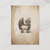 Rustic Boho Wild West Baby Girl Showboeken Informatiekaartje (Achterkant)