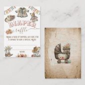 Rustic Boho Wild West Baby Girl Shower Informatiekaartje (Voorkant / Achterkant)