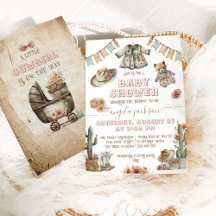 Rustic Boho Wild West Baby Girl Shower