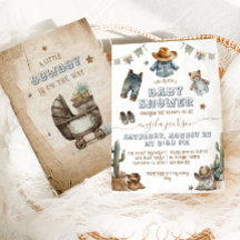 Rustic Boho Wild West Boy Baby shower