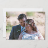 Rustic Boho Wildbloemen Zonnebloemen Foto bedankt (Achterkant)