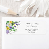 Rustic Boho Wildflower Wedding Etiket (Insitu)