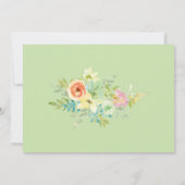 Rustic Boho Wildflower Wedding Save the Date (Achterkant)