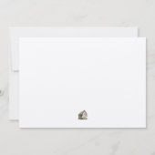 Rustic Boho Wildflowers 3 Foto Koperen Script Save The Date (Achterkant)