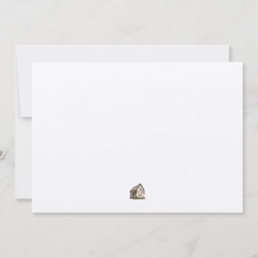 Rustic Boho Wildflowers 3 Foto Terracotta Save The Date (Achterkant)