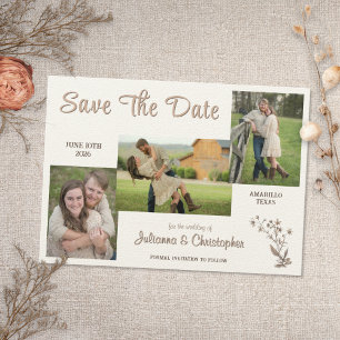 Rustic Boho Wildflowers 3-fotoscript Save The Date
