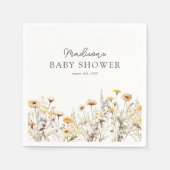 Rustic Boho Wildflowers Baby shower Servet (Voorkant)
