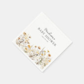 Rustic Boho Wildflowers Baby shower Servet (Hoek)