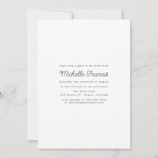 Rustic Bokeh Mouse Firefly Mason Jar Shower Invita Kaart (Achterkant)