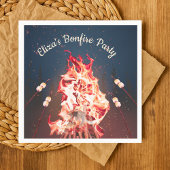 Rustic Bonfire en Marshmallows Paper Napkin Servet
