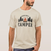 Rustic Bonfires Camper Night Forest Design T-shirt (Voorkant)